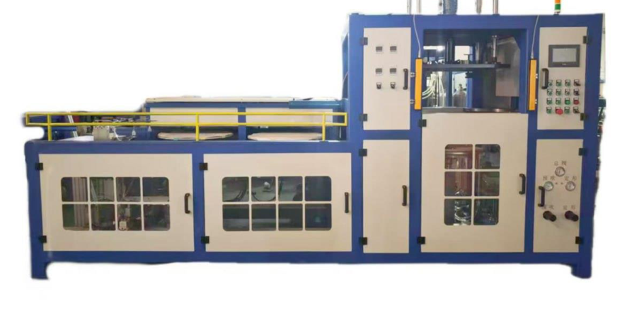 Blow molding machine for LED diffuser manufacturing
